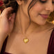 Gold Plated Stylish Heart Pendant