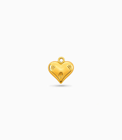 Gold Plated Feminine Heart Pendant