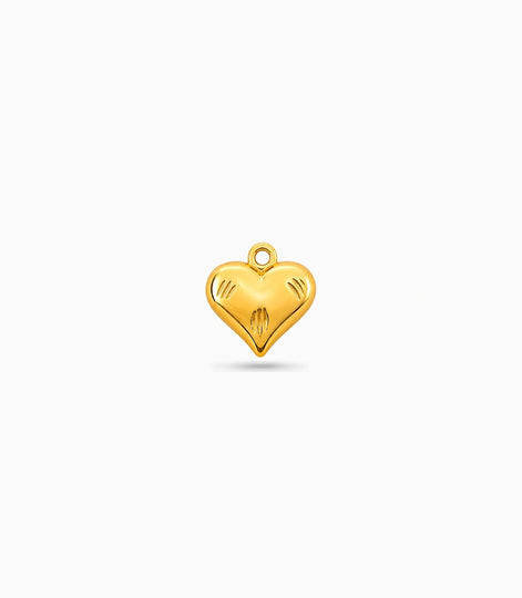 Gold Plated Feminine Heart Pendant