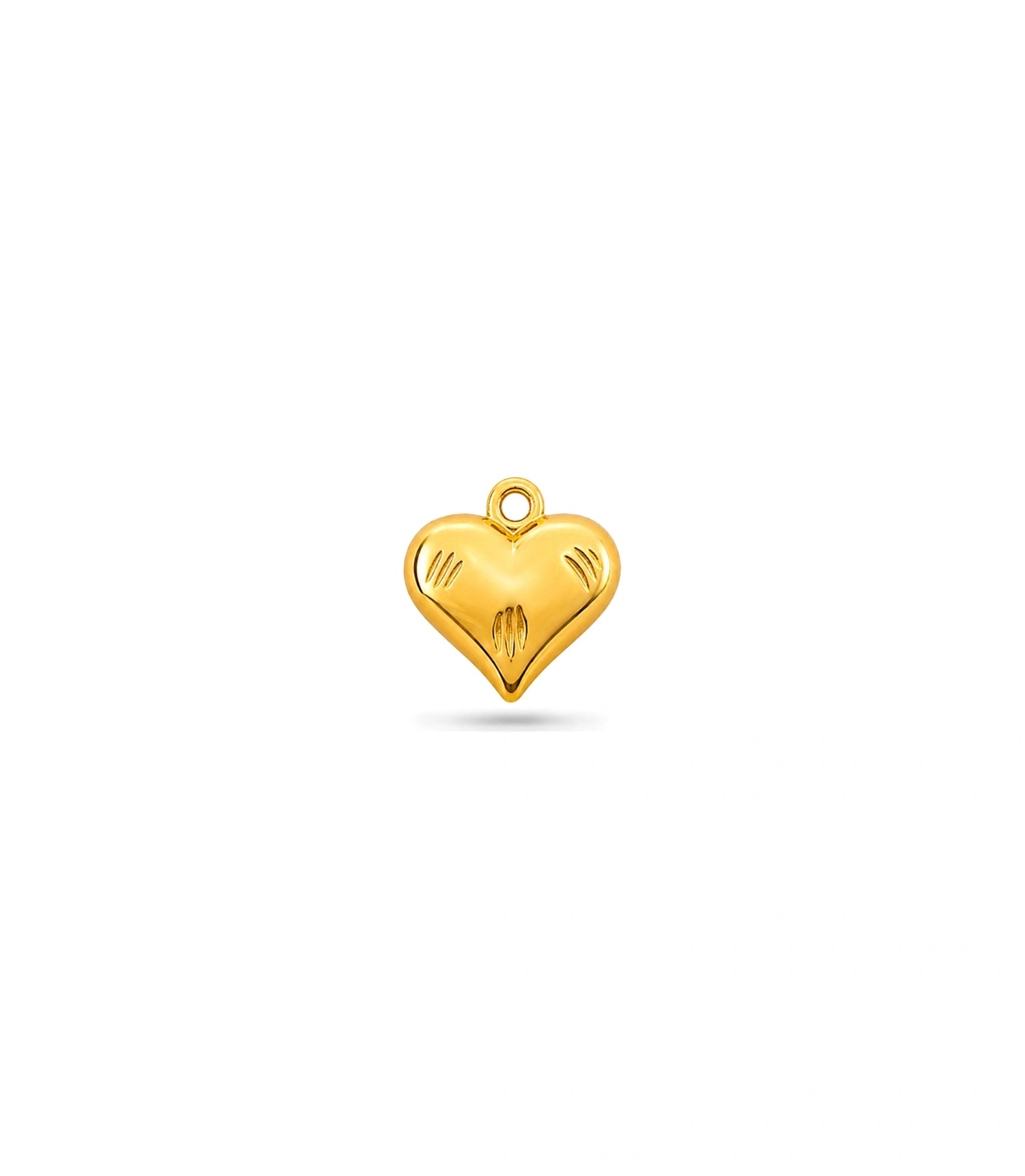 Gold Plated Feminine Heart Pendant