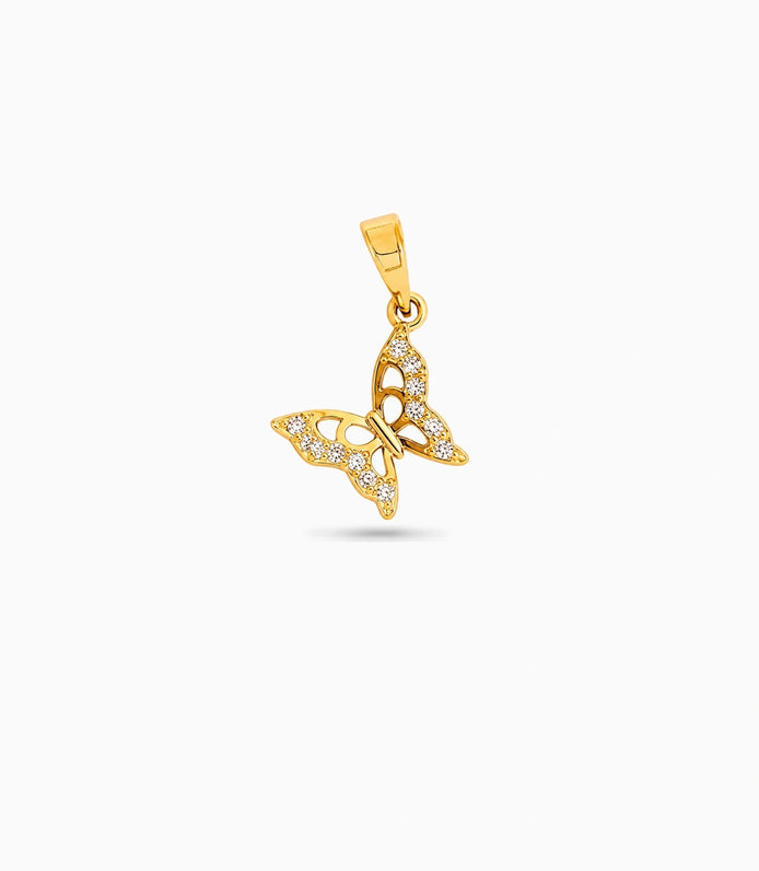 Gold Plated Hanging Bell Pendant