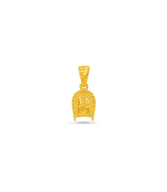 Gold Plated Tiny Faith Pendant