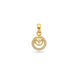 Gold Plated AD Double Ring Pendant