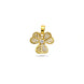 Gold Plated Flower AD Pendant