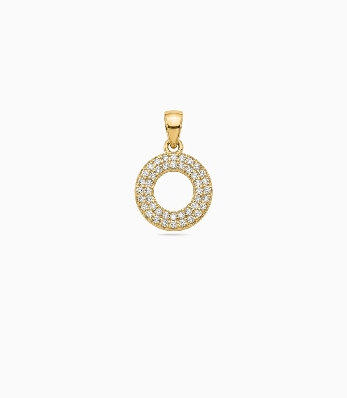Gold Plated Halo AD Pendant