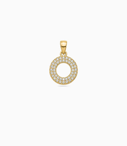 Gold Plated Halo AD Pendant