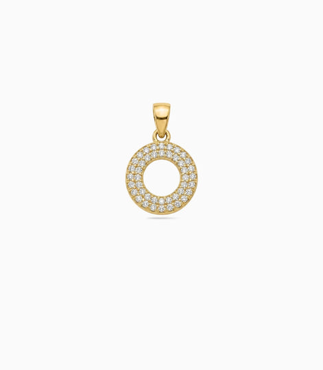 Gold Plated Halo AD Pendant