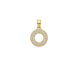 Gold Plated Halo AD Pendant