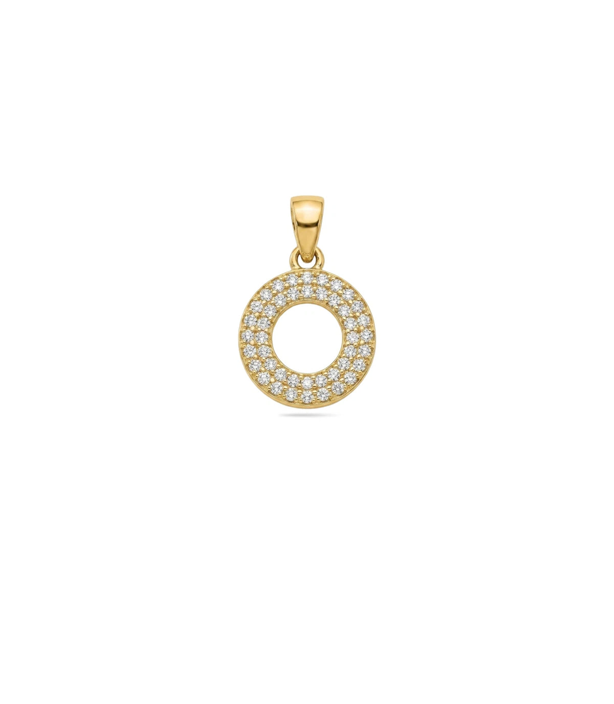 Gold Plated Halo AD Pendant