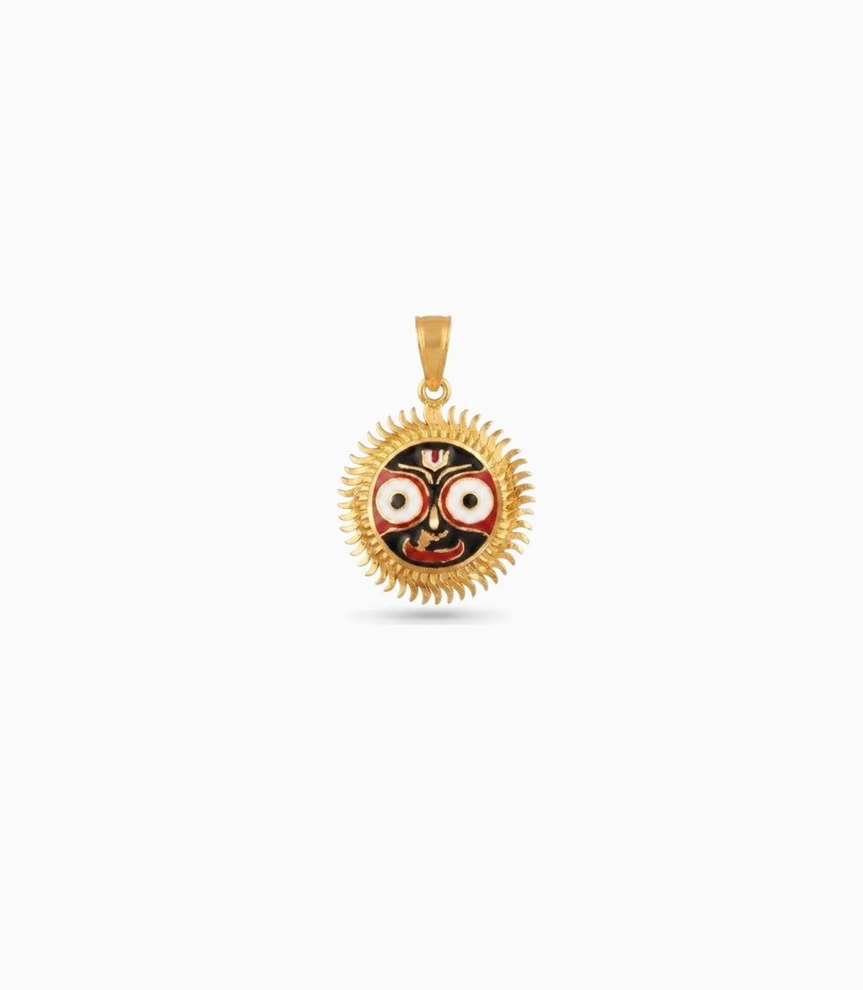 Gold Plated Lord jagannath Pendant