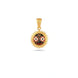 Gold Plated Circular Jagannath Pendant