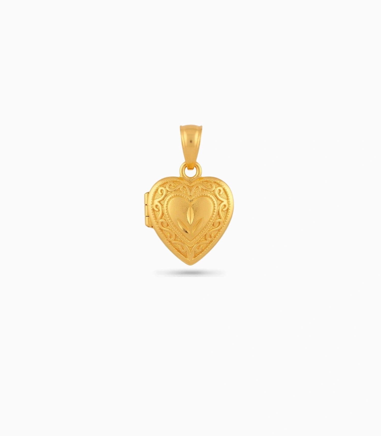 Gold Plated Lustrous Heart Pendant