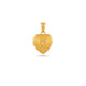 Gold Plated Lustrous Heart Pendant