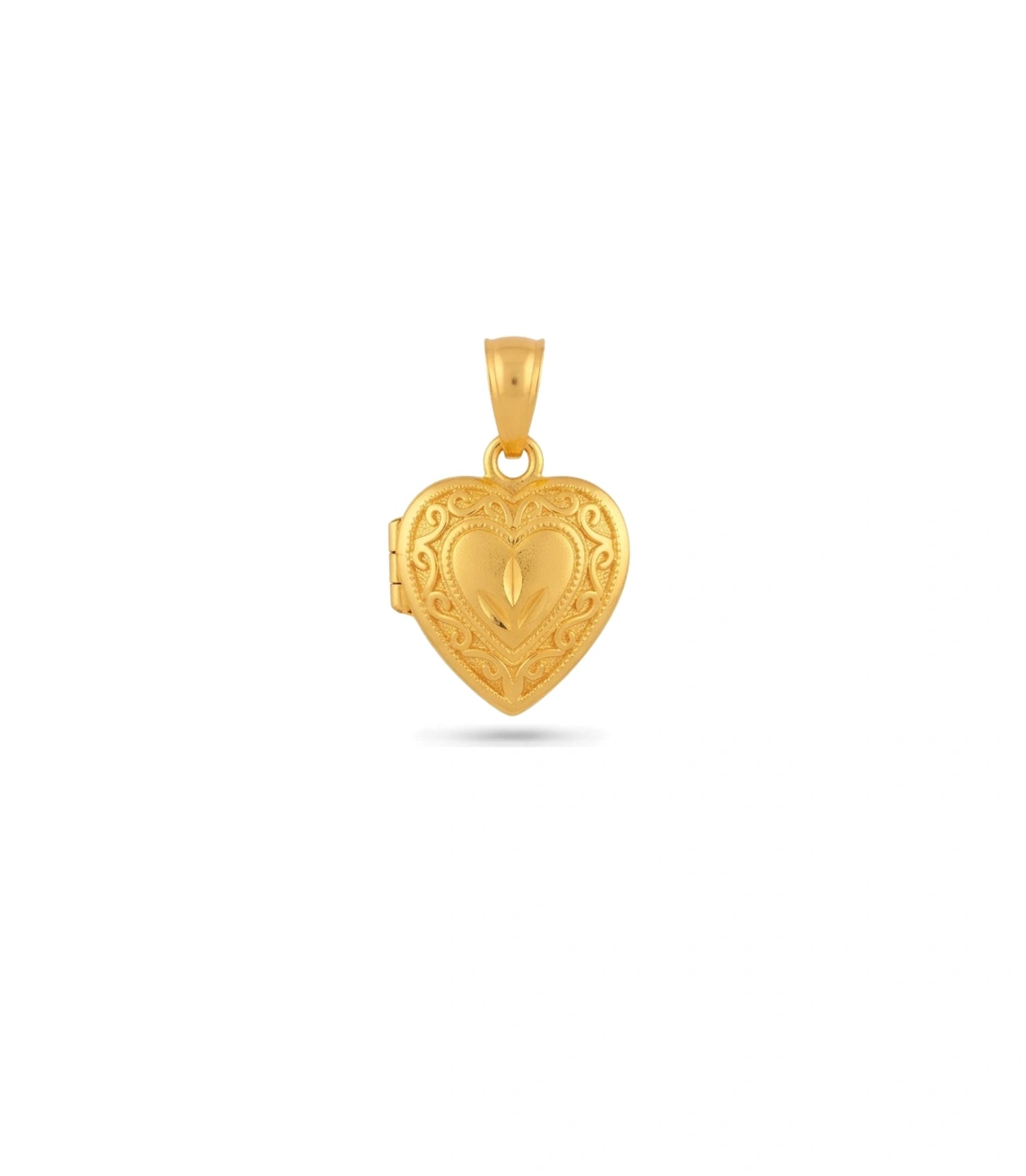 Gold Plated Lustrous Heart Pendant
