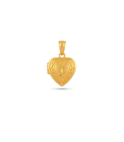 Gold Plated Lustrous Heart Pendant