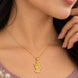 Gold Plated Radha Krishna Faith Pendant