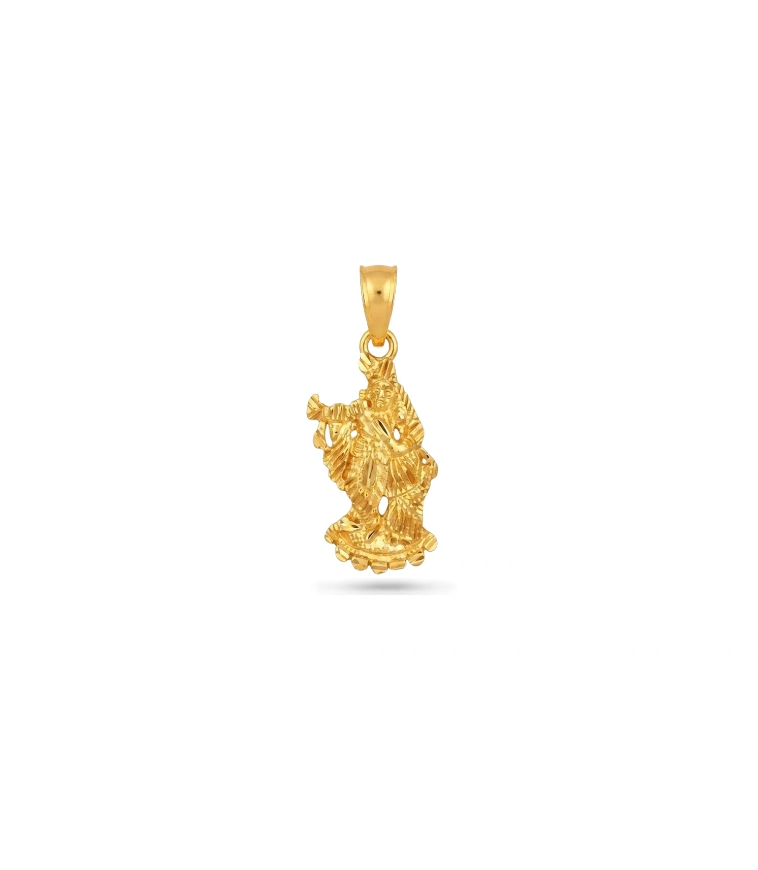 Gold Plated Radha Krishna Faith Pendant