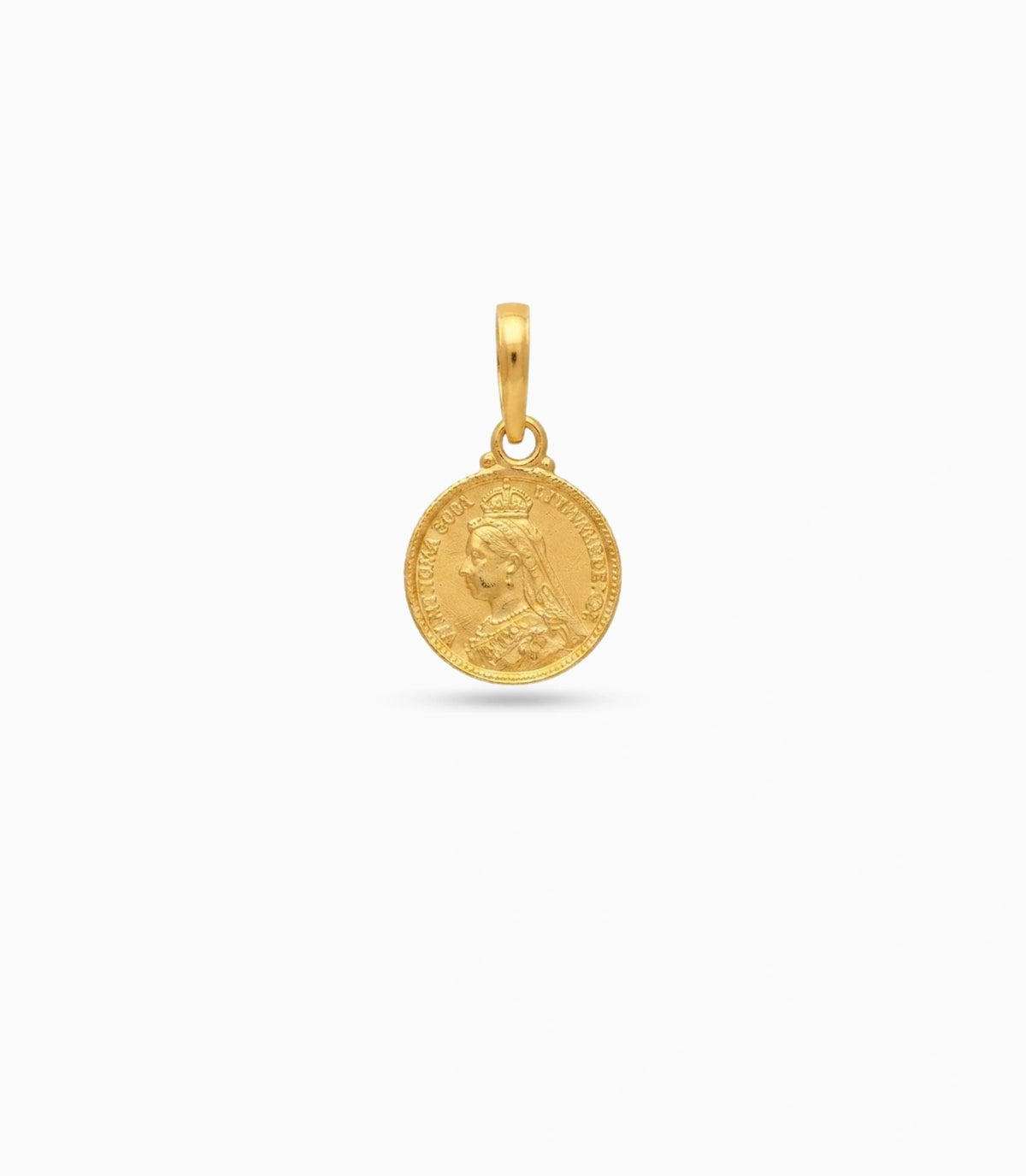 Gold Plated Coin Pendant