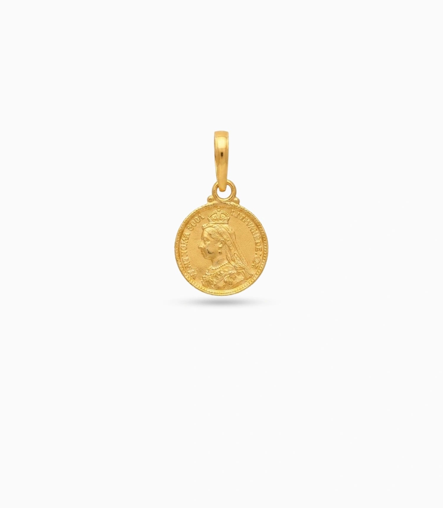 Gold Plated Coin Pendant