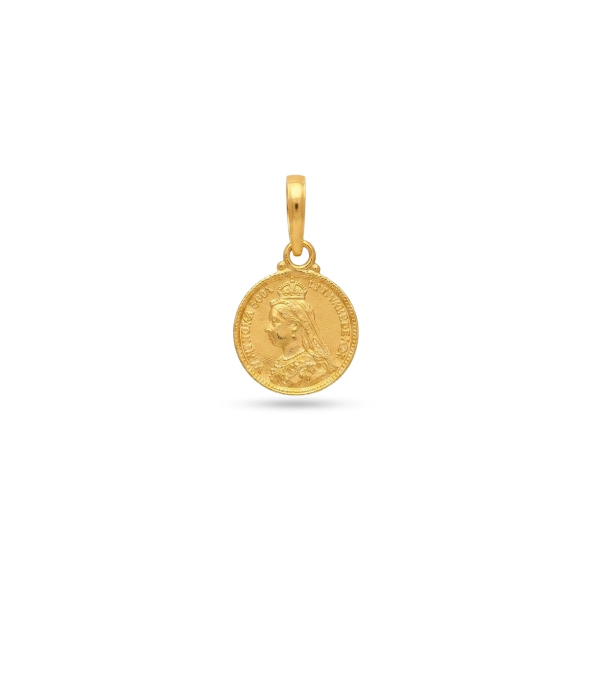Gold Plated Coin Pendant
