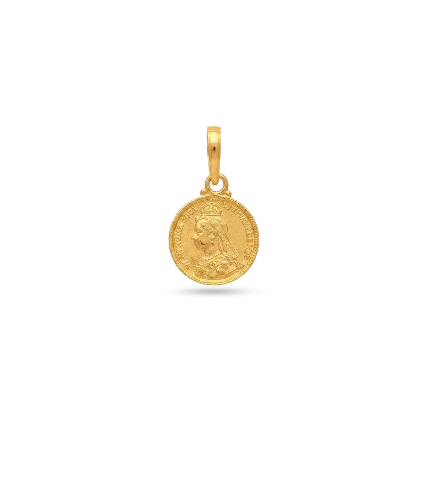 Gold Plated Coin Pendant