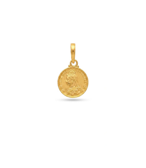 Gold Plated Coin Pendant