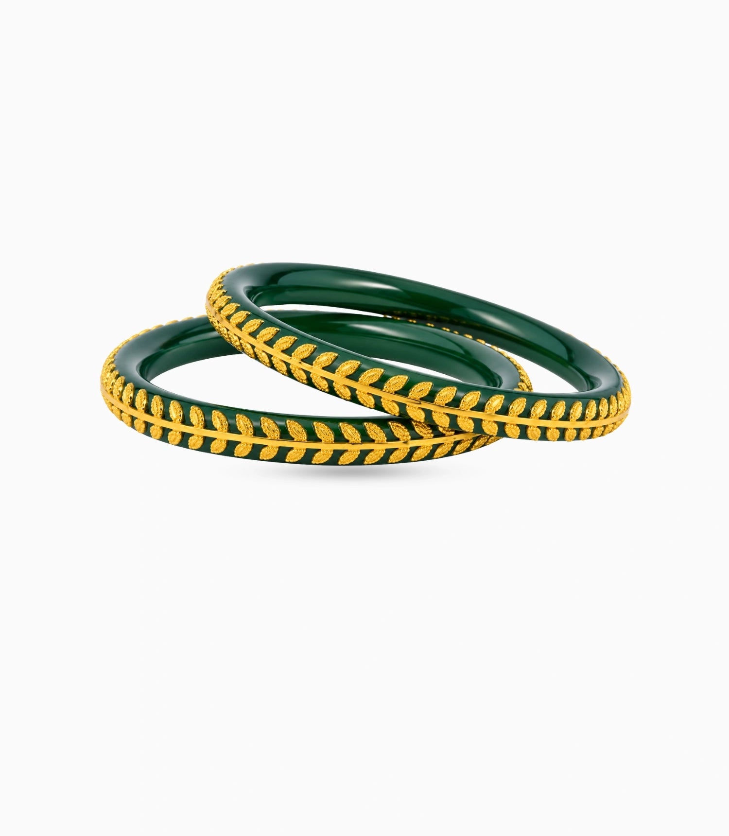 Gold Plated Traditional Pola Bangle Set