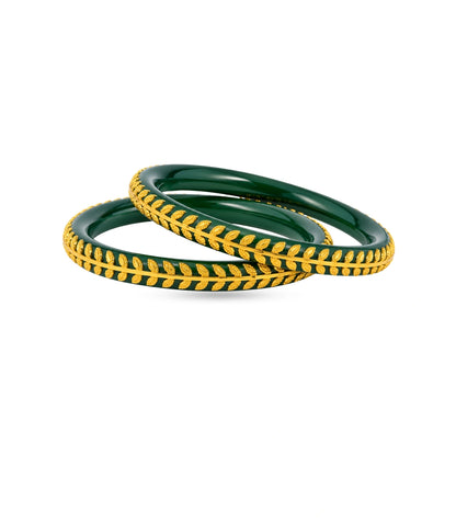Gold Plated Traditional Pola Bangle Set