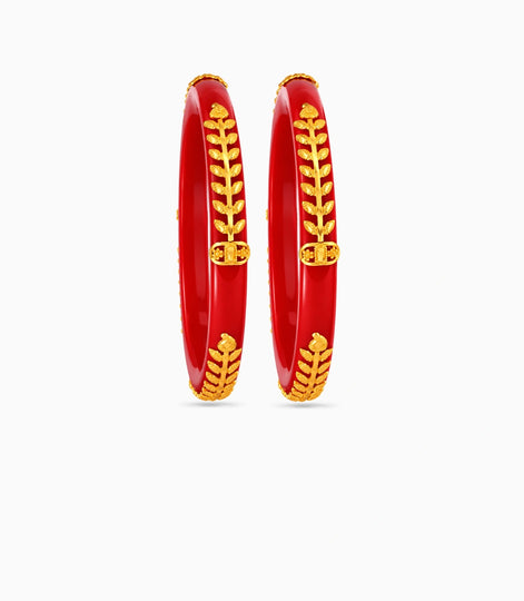 Gold Plated Classic Pola Bangle Set