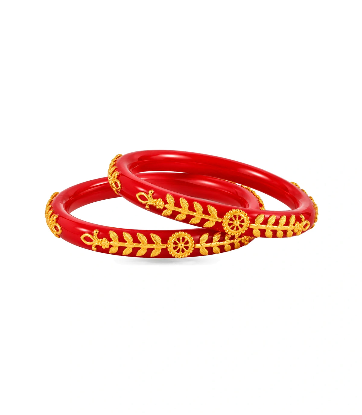 Gold Plated Bengali Pola Bangle Set