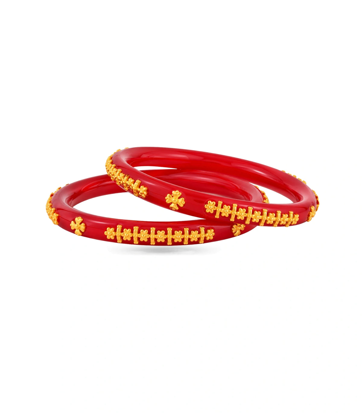 Gold Plated Ritual Pola Bangle Set
