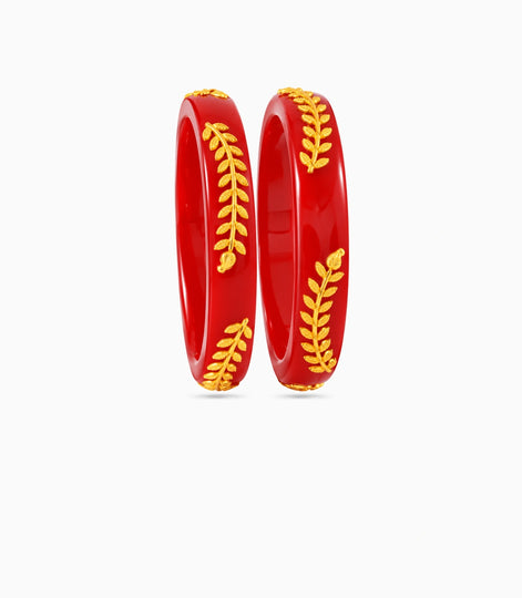Gold Plated Ceremonial Pola Bangle Set