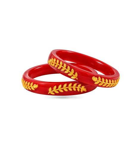 Gold Plated Ceremonial Pola Bangle Set