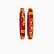 Gold Plated Maroon Royal Pola Bangle Set