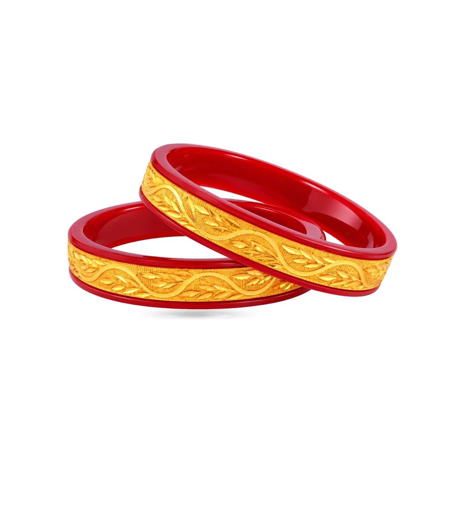 Gold Plated Premium Pola Bangle Set