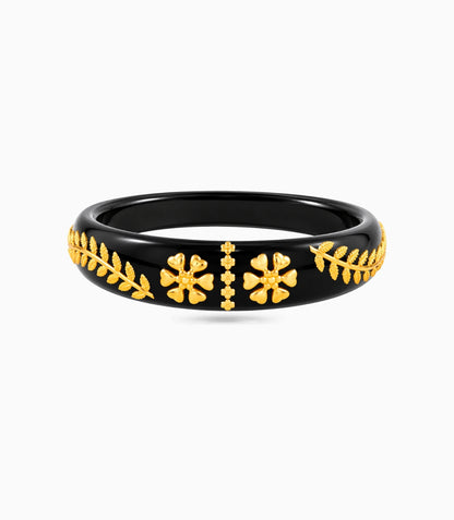 Gold Plated Designer Pola Single Bangle