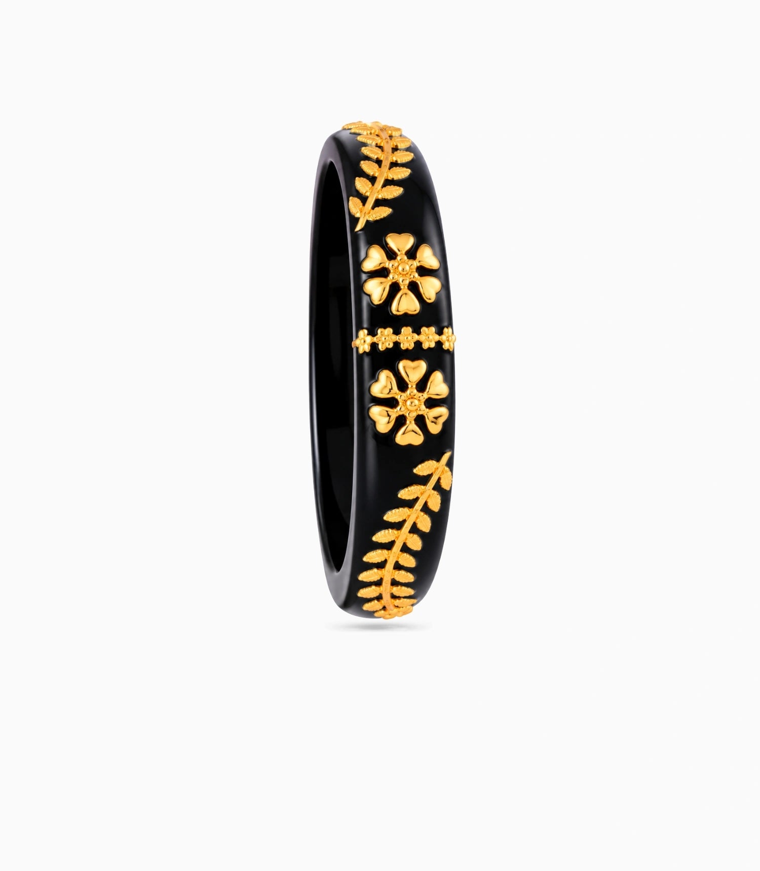 Gold Plated Designer Pola Single Bangle