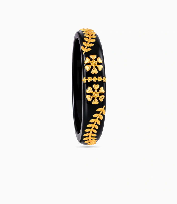 Gold Plated Designer Pola Single Bangle