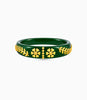 Gold Plated Green Exclusive Pola Single Bangle