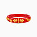 Gold Plated Red Exclusive Pola Single Bangle
