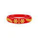 Gold Plated Red Exclusive Pola Single Bangle