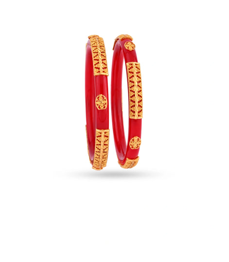 Gold Plated Refined Pola Bangle Set