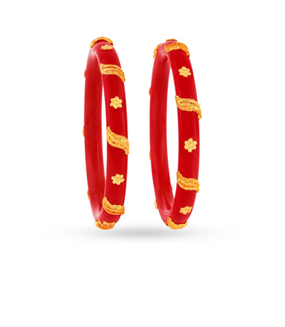 Gold Plated Durable Pola Bangle Set
