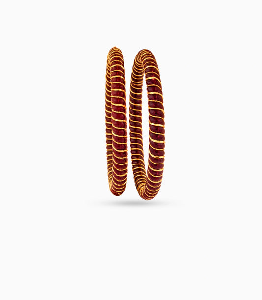 Gold Plated Versatile Pola Bangle Set