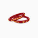 Gold Plated Polished Red Pola Bangle Set