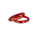 Gold Plated Polished Red Pola Bangle Set