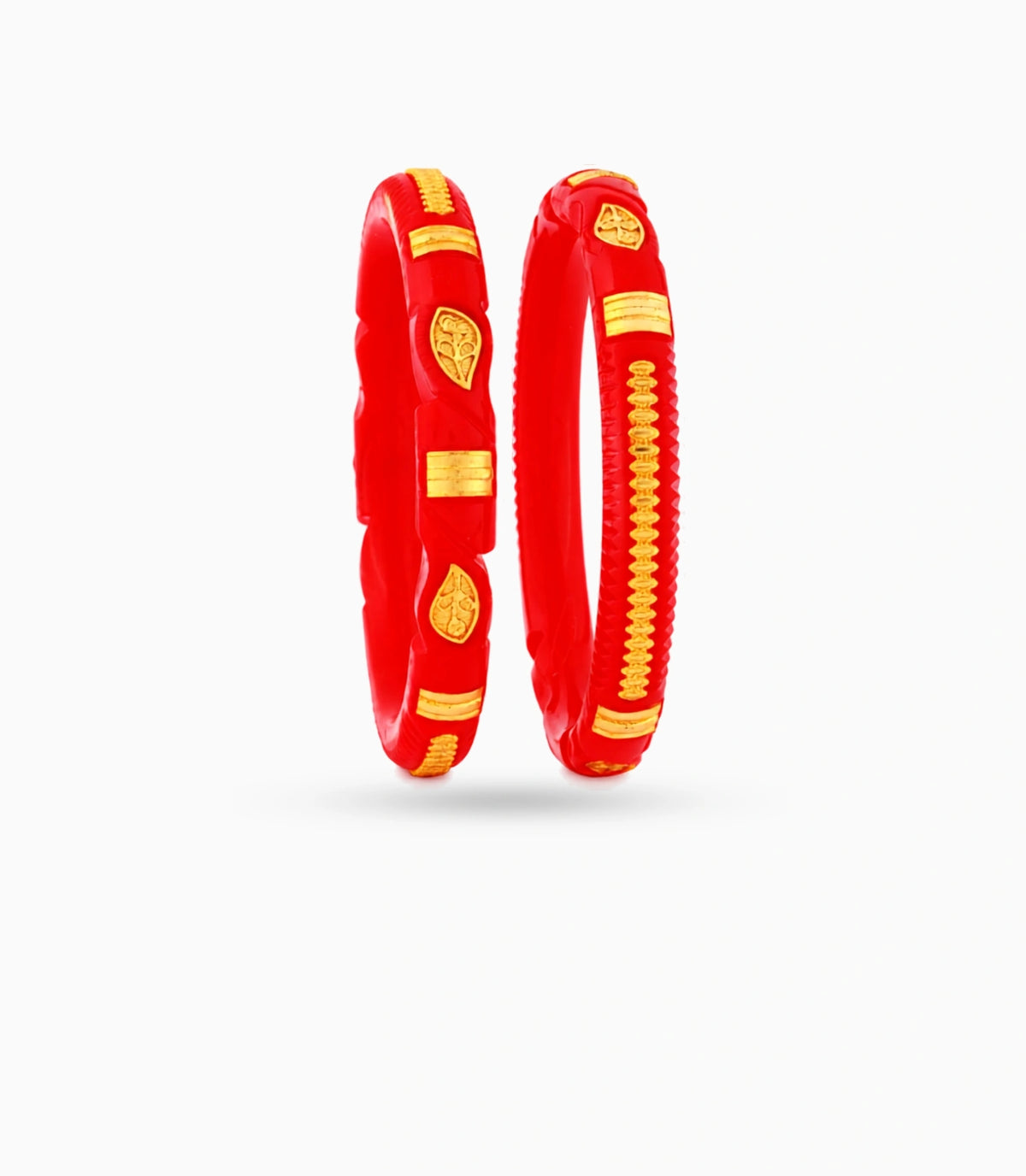 Gold Plated Premium Finish Pola Bangle Set