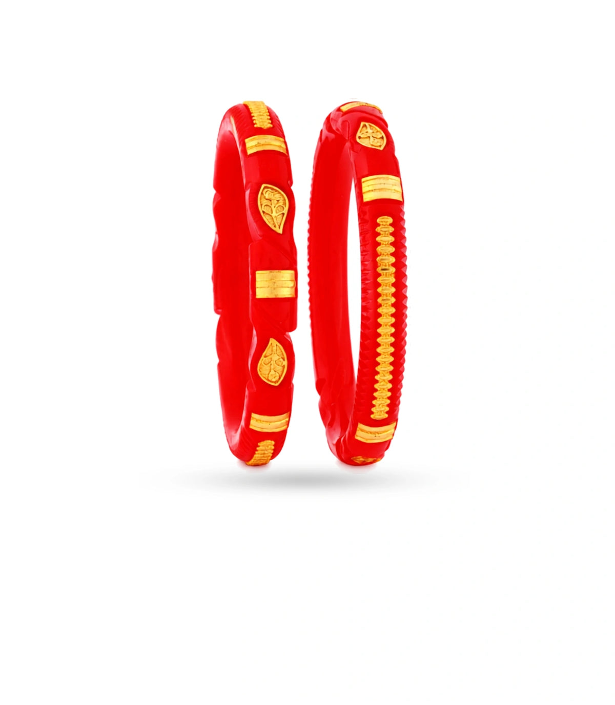 Gold Plated Premium Finish Pola Bangle Set