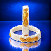 Gold Plated Peacock & Heart Sakha Bangle Set