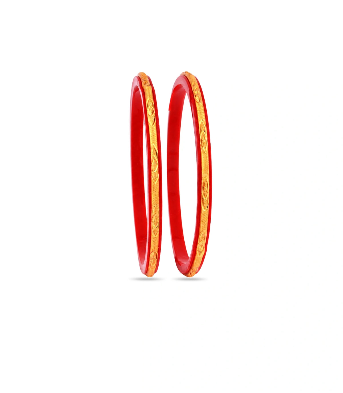 Gold Plated Shiny Pola Bangle Set